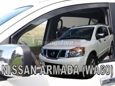 Ветробрани за Nissan Armada WA60 2004-2016 за предни врати - Heko