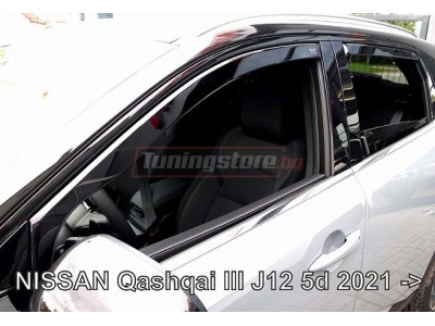 Ветробрани за Nissan Qashqai 3 J12 от 2021г за предни и задни врати - Heko