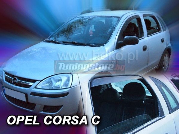 Ветробрани за Opel Corsa C 2000-2006 за предни и задни врати - Heko