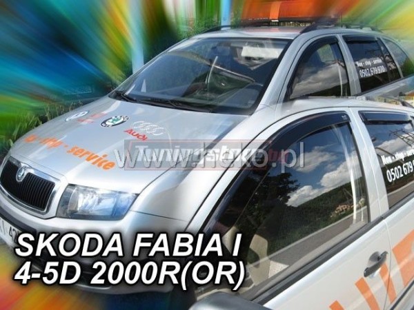 Лепящи ветробрани за Skoda Fabia mk1 седан 2000-2007 за предни врати - Heko