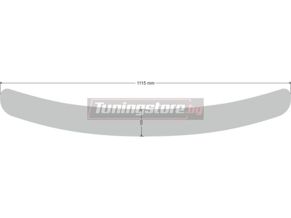 Протектор за задна броня за Renault Megane III Grandtour 2009-2016, матов - серия 39 / Alu-Frost