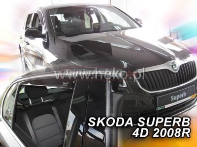 Ветробрани за Skoda Superb B6 седан 10/2008-2015 за предни и задни врати - Heko