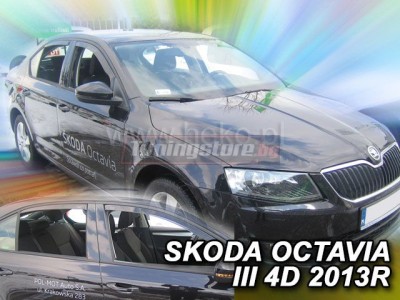 Ветробрани за Skoda Octavia mk3 седан от 2013г за предни и задни врати - Heko