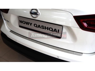 Протектор за задна броня за Nissan Qashqai II FL 2017-2021, матов - серия 39 / Alu-Frost