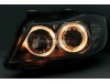 Кристални фарове Angel Eyes за BMW E90 (2005 - 2009) - черни