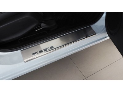 Протектори за прагове за Honda Jazz V 2020-, метални - серия 08 / Alu-Frost