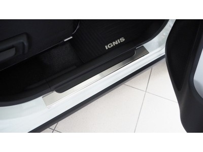 Протектори за прагове за Suzuki Ignis III 2017-, метални - серия 08 / Alu-Frost