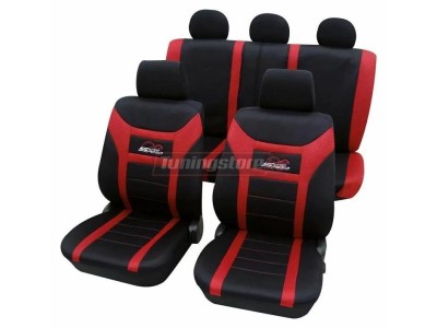 Тапицерия за седалки Petex "Super speed" - черно червена