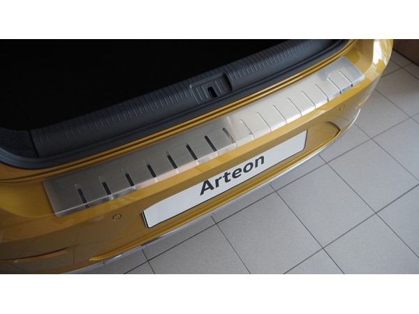 Протектор за задна броня за Volkswagen Arteon 2017-, двуслоен - серия 25 / Alu-Frost