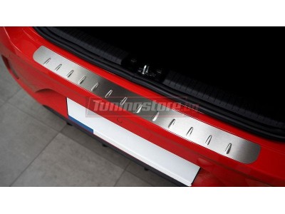 Протектор за задна броня за Nissan Tiida седан 2007-2012, матов - серия 39 / Alu-Frost