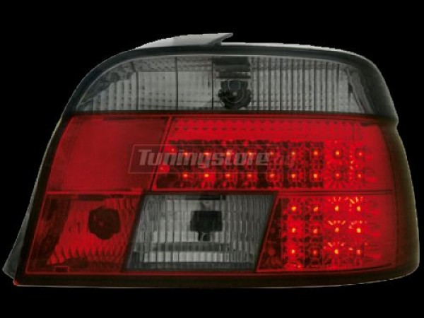 Диодни стопове за bmw E39 (1995 - 2000) - черен хром / червени Диодни стопове за bmw E39 (1995 - 2000) - черен хром / червени