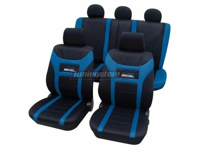 Тапицерия за седалки Petex "Super speed" - черно синя