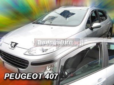 Ветробрани за Peugeot 407 седан 2004-2010 за предни врати - Heko
