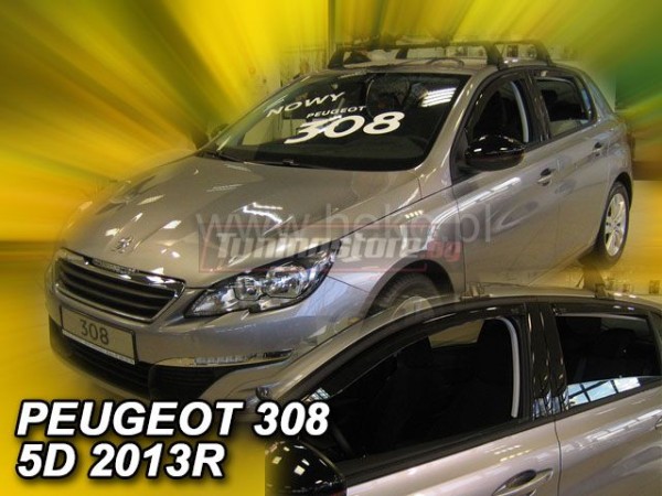 Ветробрани за Peugeot 308 хечбек от 2013г за предни и задни врати - Heko