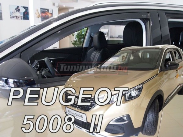 Ветробрани за Peugeot 5008 втора генерация от 2017г за предни врати - Heko