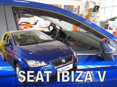 Ветробрани за Seat Ibiza 5 от 2017г за предни врати - Heko