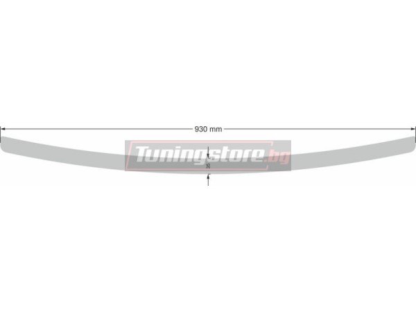 Протектор за задна броня за Volkswagen Touran I 2003-2010, матов - серия 39 / Alu-Frost