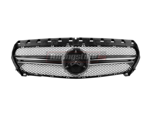 Решетка AMG CLA45 за Mercedes CLA C118 2012-2018 - хром/ черна