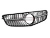 Хром/ сива решетка за Mercedes W204 C-class 2007-2014 - диамантена