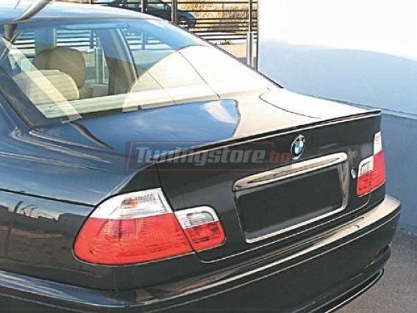 Черен лип спойлер за багажник за BMW E46