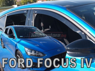 Ветробрани за Ford Focus mk4 хечбек от 2018г за предни и задни врати - Heko