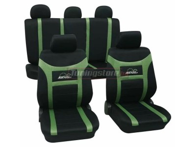 Тапицерия за седалки Petex "Super speed" - черно зелена
