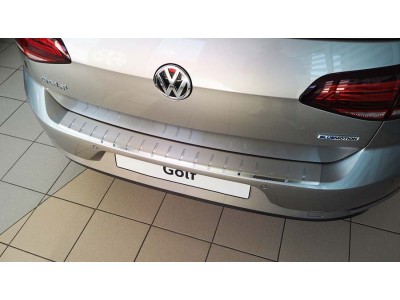 Протектор за задна броня за Volkswagen Golf VII хечбек 2012-2019, двуслоен - серия 25 / Alu-Frost