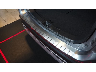 Протектор за задна броня за Mitsubishi Outlander III FL 2015-2021 (без версията с паркинг сензори), двуслоен - серия 25 / Alu-Frost