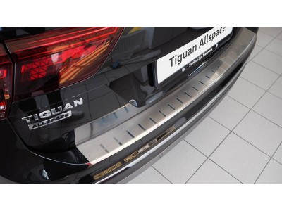 Протектор за задна броня за Volkswagen Tiguan II / Tiguan Allspace 2016-, двуслоен - серия 25 / Alu-Frost
