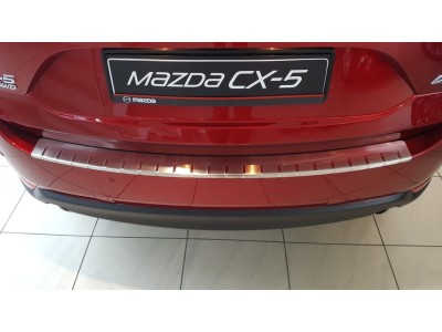 Протектор за задна броня за Mazda CX-5 II 2017-, двуслоен - серия 25 / Alu-Frost
