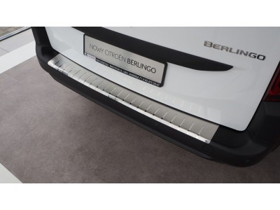 Протектор за задна броня за Citroen Berlingo III / Opel Combo E / Peugeot Rifter / Peugeot Partner III / Toyota Proace City 2018-, двуслоен - серия 25 / Alu-Frost