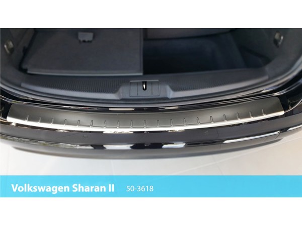 Протектор за задна броня за Seat Alhambra II / Volkswagen Sharan II 2010-2020, матов - серия 50 - Alu-Frost