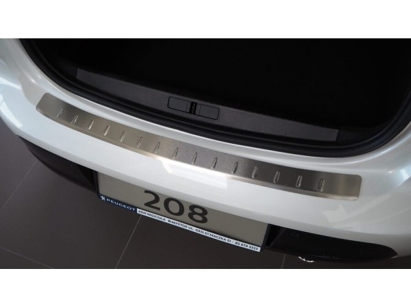 Протектор за задна броня за Peugeot 208 II 2019-, матов - серия 50 - Alu-Frost