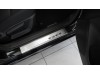 Протектори за прагове за Mazda 3 III 2013-2019, метални - серия 08 / Alu-Frost