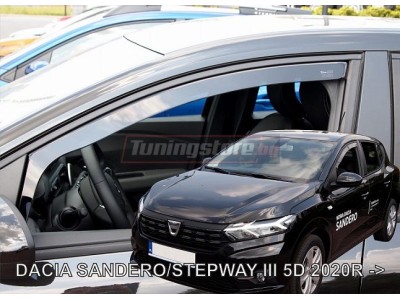 Ветробрани за Dacia Sandero 3 от 2020г за предни врати - Heko
