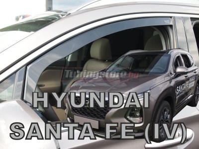 Ветробрани за Hyundai Santa Fe 4 от 2019г за предни врати - Heko