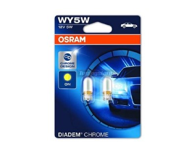 Kрушки WY5W W2,1x9,5d Osram DIADEM CHROME - комплект
