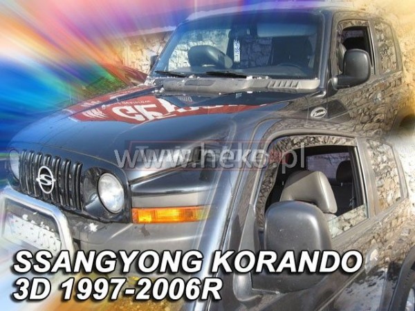 Ветробрани за SSANGYONG KORANDO 3D 1997-2006r. за предни врати