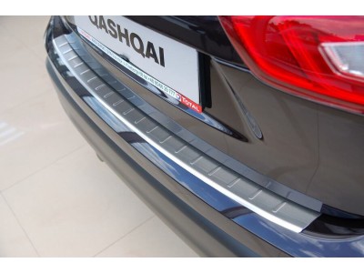 Протектор за задна броня за Nissan Qashqai II 2014-2017, матов - серия 50 - Alu-Frost