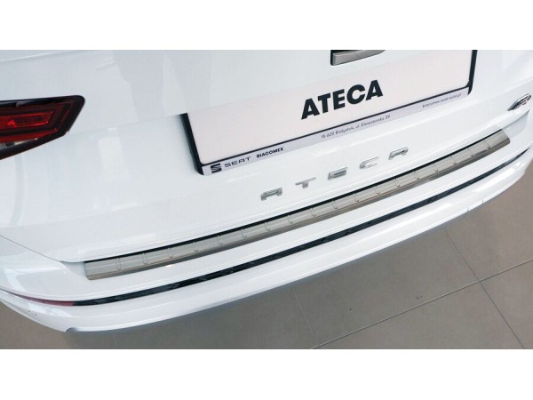 Протектор за задна броня за Seat Ateca 2016-, матов - серия 50 - Alu-Frost