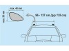 Алуминиев багажник за Volkswagen Tiguan 5N с отворени релси от 2016г - 135см