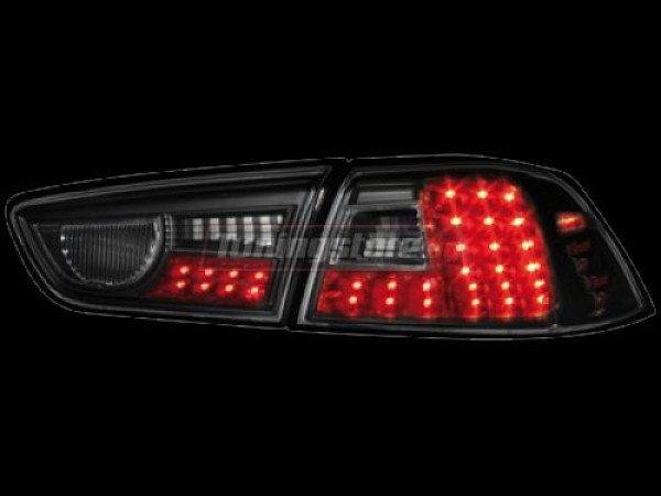 Кристални диодни стопове за Mitsubishi Lancer седан (2008+) - черни