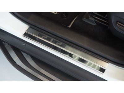 Протектори за прагове за Toyota Rav-4 V 2019-, метални - серия 08 / Alu-Frost