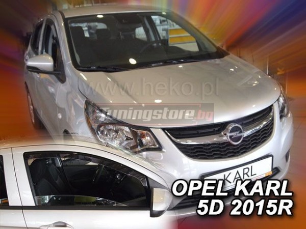 Ветробрани за Opel Karl от 2015г за предни врати - Heko
