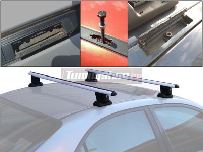 Алуминиев багажник за Hyundai Accent 2011-2018 с фабрични резби на тавана - RB9