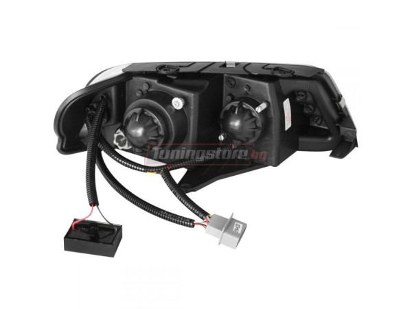 Кристални фарове за VW Passat B5.5 "Dayline" (2001 - 2005) - черни