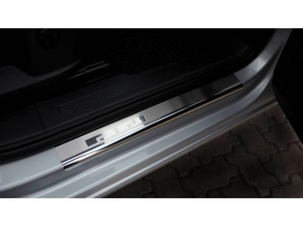 Протектори за прагове за Volkswagen Caddy IV 2021-, Ford Tourneo Connect III от 2023г, метални - серия 08 / Alu-Frost
