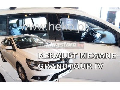 Ветробрани за Renault Megane 4 Grandtour от 2016г за предни и задни врати - Heko