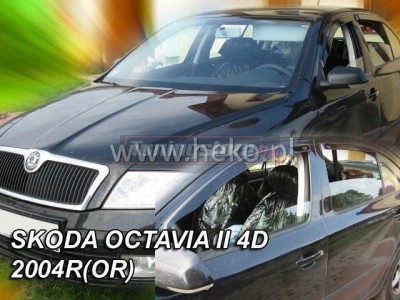 Лепящи ветробрани за Skoda Octavia mk2 комби 2004-2013 за предни врати - Heko