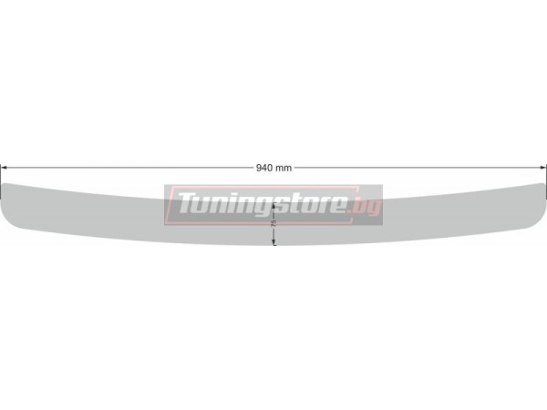 Протектор за задна броня за Volkswagen Passat B6 комби 2005-2010, матов - серия 39 / Alu-Frost